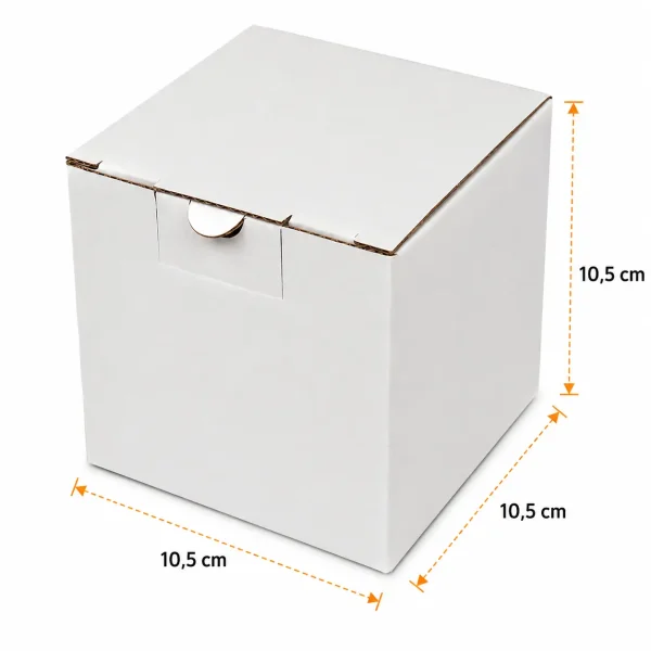 10,5x10,5x10,5cm مربع أبيض - Kolicim (1)