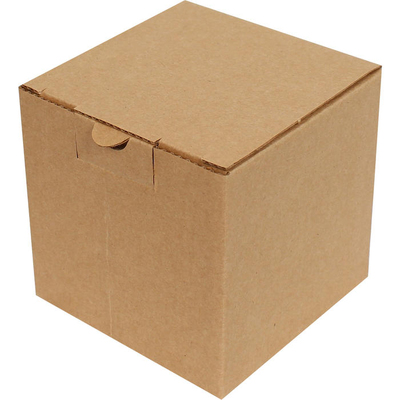 10.5x10.5x10.5cm Locked Box - Kraft - Thumbnail