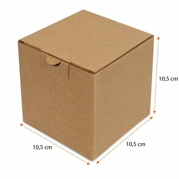 10.5x10.5x10.5cm Locked Box - Kraft - Kolicim (1)