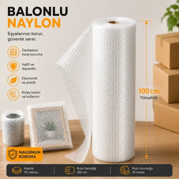 لفافة فقاعية 100 سم × 15 متر - 3