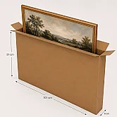 101x6x51cm Koli - 10 Desi Koli - Tek Oluklu Koli - Çerçeve Tablo Kolisi - 1