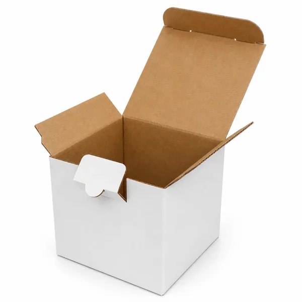 10,5x10,5x10,5cm Locked Box - White - 1