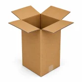 10x10x20cm Single Corrugated Box - Kraft - 3