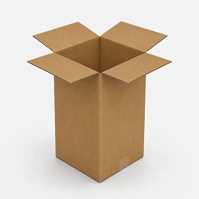 10x10x20cm Single Corrugated Box - Kraft - 1