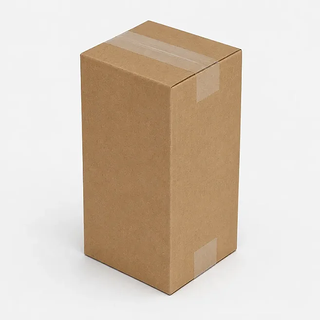 10x10x20cm Single Corrugated Box - Kraft - 3