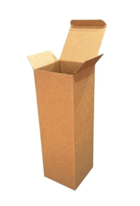 صندوق 10*10*30 سم - صندوق واحد - صندوق مموج واحد - كرافت - Kolicim