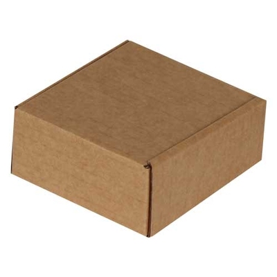 10x10x4.5cm Locked Box - Kraft - Thumbnail