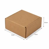 10x10x4.5cm Locked Box - Kraft - 3