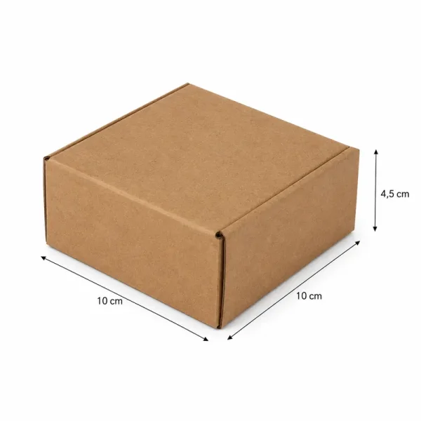 10x10x4.5cm Locked Box - Kraft - 3