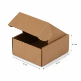 10x10x4.5cm Locked Box - Kraft - 4