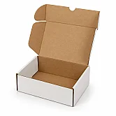 10x10x4,5cm Kilitli Kutu - 0,2 Desi Kutu - Tek Oluklu Kutu - Beyaz - 1