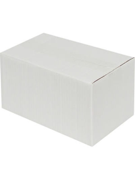 10x6x5 سم صندوق واحد مموج - أبيض