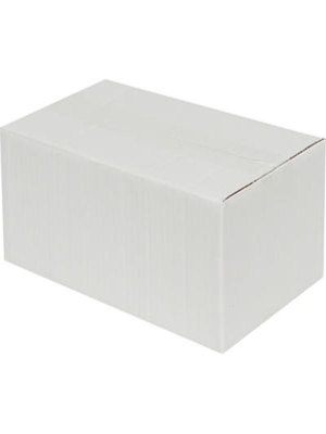 10x6x5cm Single Corrugated Box - White - Thumbnail