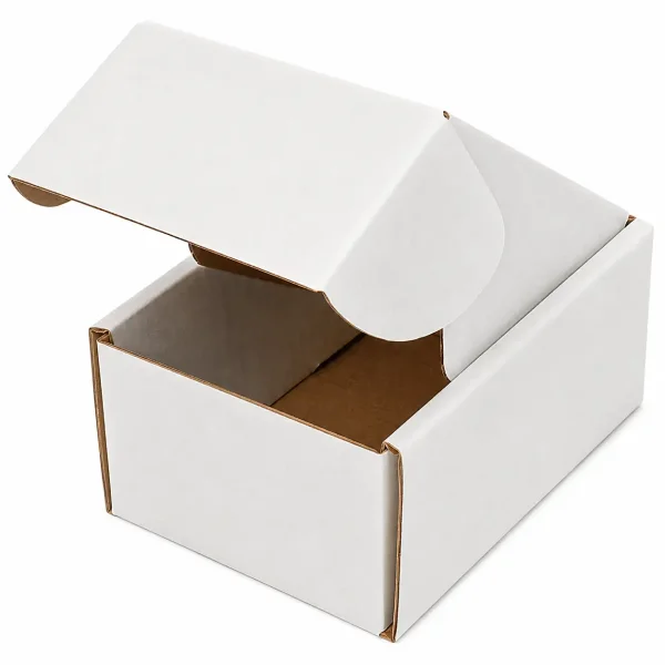 10x7x4,5cm Kilitli Kutu - 0,1 Desi Kutu - Tek Oluklu Kutu - Beyaz - 3