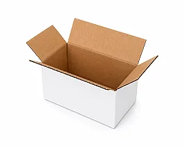 صندوق كرتون مموج مزدوج 10×7×7 سم - أبيض - 1