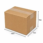 10x7x7cm Box - 0.2 Desi Box - Double Corrugated Box - 2