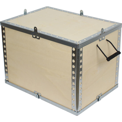 111x90x80cm Wooden Cargo Crate - Thumbnail