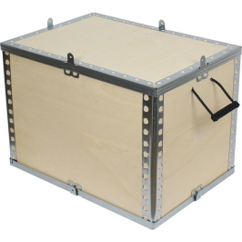 111x90x80cm Wooden Cargo Crate - Thumbnail