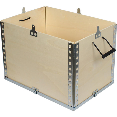 111x90x80cm Wooden Cargo Crate - Thumbnail