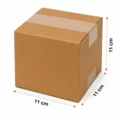11x11x11cm Koli - 0,5 Desi Koli - Tek Oluklu Koli - Kraft - 2