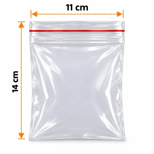 11×14 cm Zip Lock Bag – 1000 Pcs - 1
