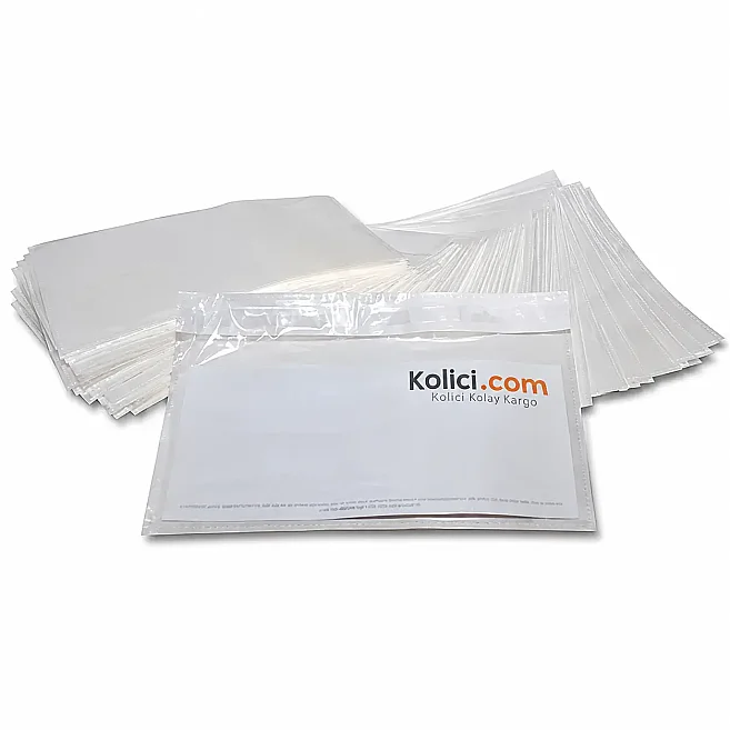 11x14 cm Adhesive Invoice Pocket - 250 Pieces - 3