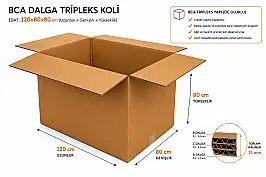 120x80x80cm Palet Kolisi - 256 Desi Koli - Tripleks Koli - 5