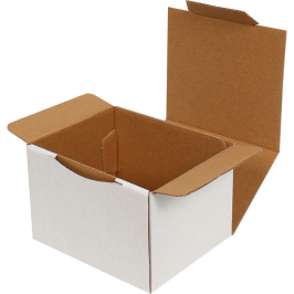 12.5x10.5x8cm Locked Box - White - Thumbnail