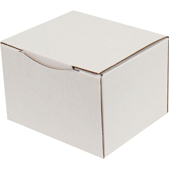 12.5x10.5x8cm Locked Box - White