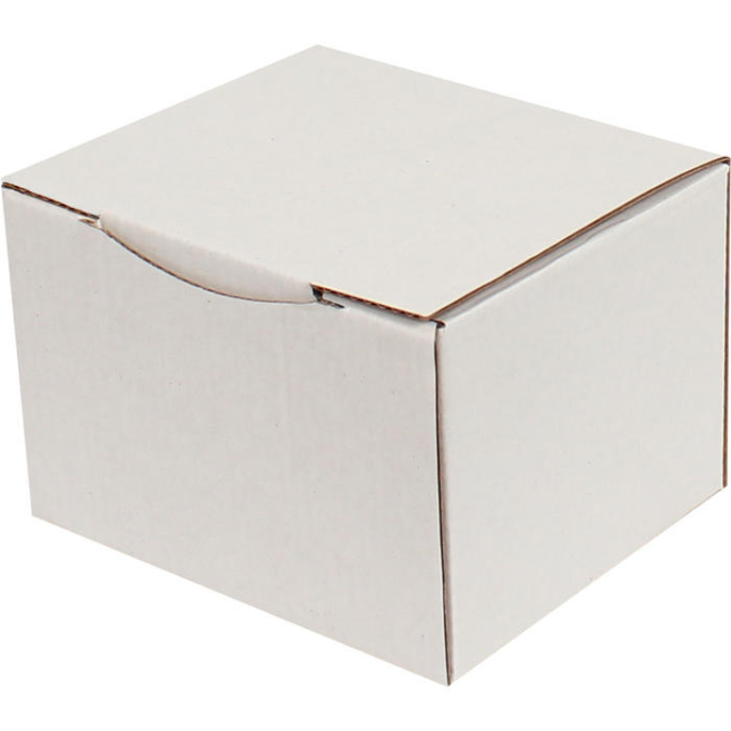 12.5x10.5x8cm Locked Box - White