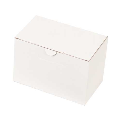 12x10x10,5cm Kilitli Kutu - 0,4 Desi Kutu - Tek Oluklu Kutu - Beyaz