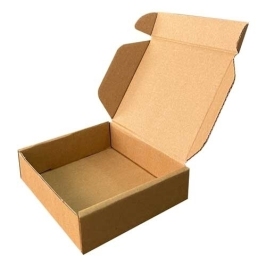 12x10x3cm Locked Box - Kraft - Thumbnail