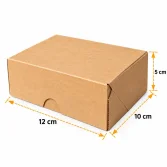 12x10x5cm E Ticaret Kutusu - 4 Nokta Kutu - 0,2 Desi Kutu - Kraft - 3