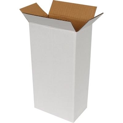 12x12x29cm Single Corrugated Box - White - Thumbnail