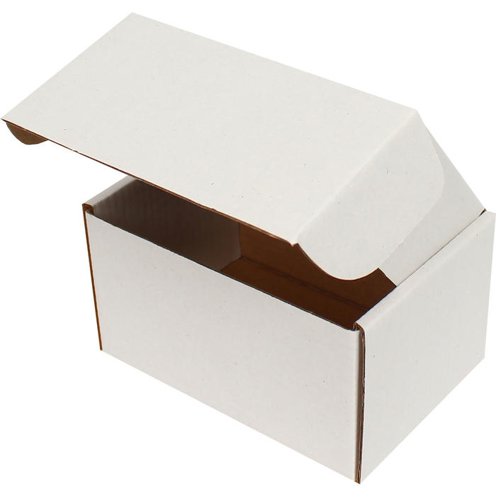 12x8x6,5cm Kilitli Kutu - 0,2 Desi Kutu - Tek Oluklu Kutu - Beyaz
