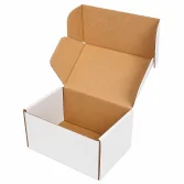 12x8x6،5 سم مربع أبيض - 1