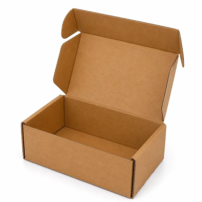 12x8x6,5cm Kilitli Kutu - 0,2 Desi Kutu - Tek oluklu Kutu - Kraft - 3