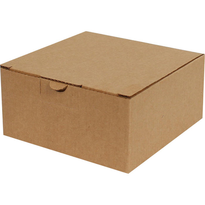 13,5x13,5x6,5cm Locked Box - Kraft - Thumbnail