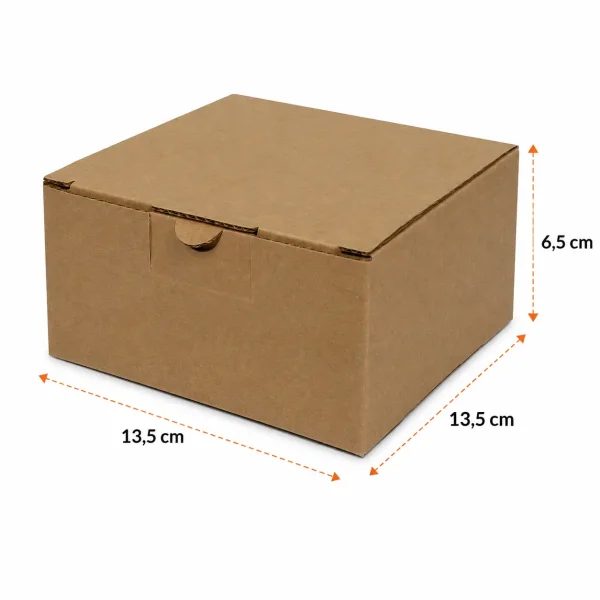 13,5x13,5x6,5cm Locked Box - Kraft - Kolicim (1)