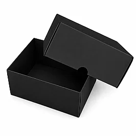 13x10x6 cm Colored Cardboard Box - Black - 1