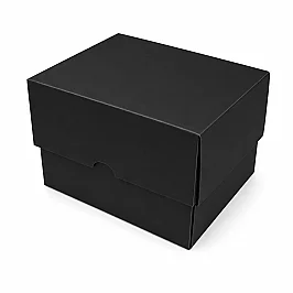 13x10x6 cm Colored Cardboard Box - Black - 2