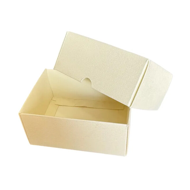 13x10x6 cm Colored Cardboard Box - Cream - Kolicim
