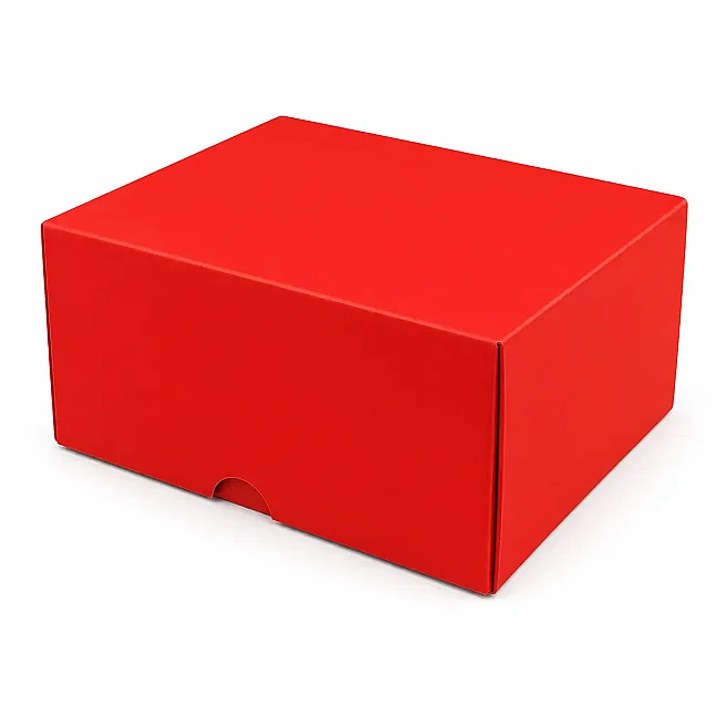 13x10x6cm Renkli Karton Kutu - Kırmızı - 1