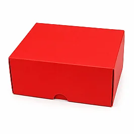 13x10x6cm Renkli Karton Kutu - Kırmızı - 3