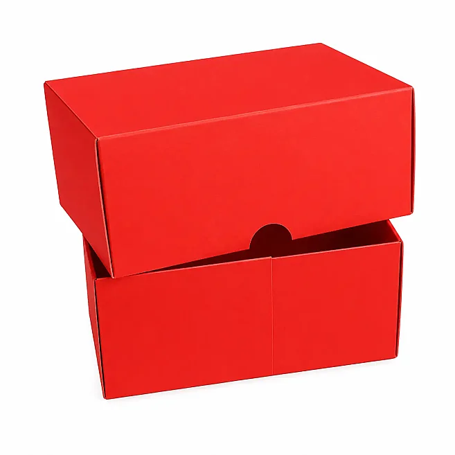 13x10x6cm Renkli Karton Kutu - Kırmızı - Kolicim (1)