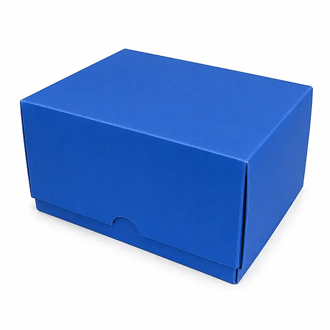 13x10x6cm Renkli Karton Kutu - Lacivert - 3