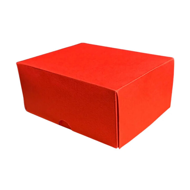13x10x6 cm Colored Cardboard Box - Red - Kolicim