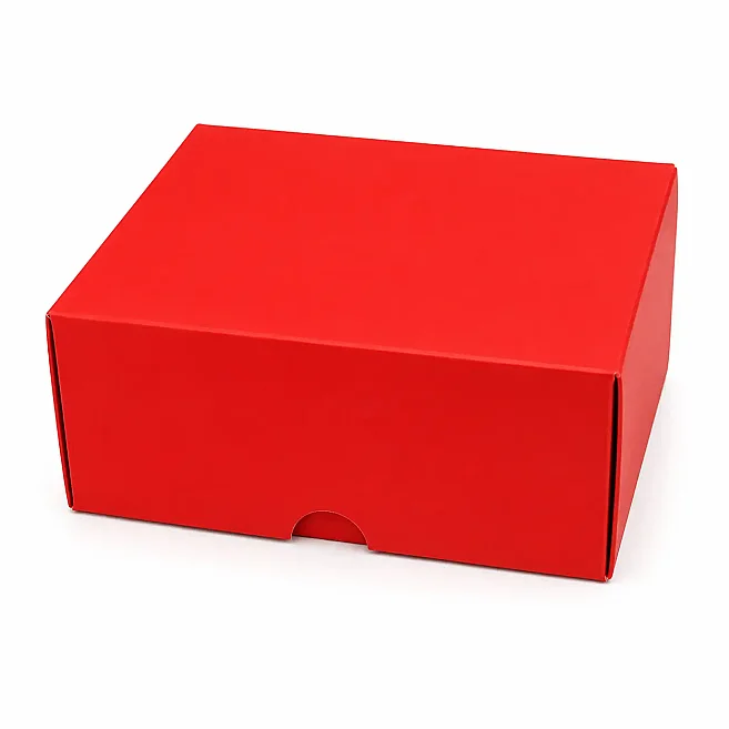 13x10x6 cm Colored Cardboard Box - Red - 3
