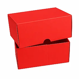 13x10x6 cm Colored Cardboard Box - Red - 2