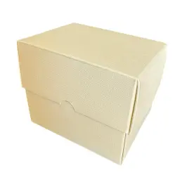 13x10x6cm Renkli Karton Kutu - Krem - 3